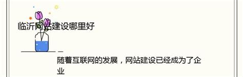 临沂网站建设全解析 企业网站建设内容汇总与2024年08月素材参考